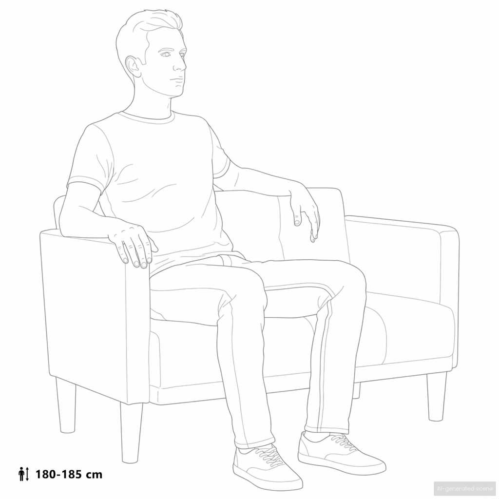 Zweisitzer-Sofa Dunkelgrau 111 cm Stoff – Ansicht 9