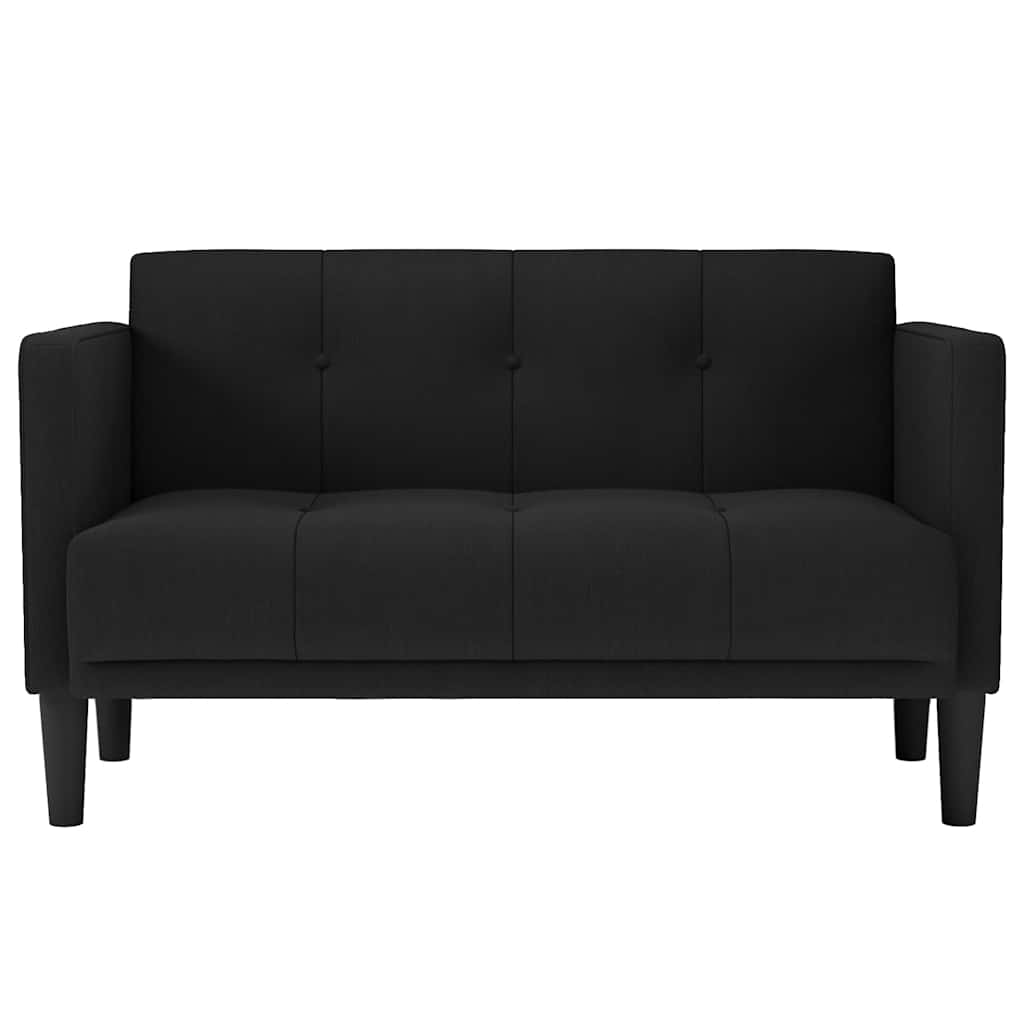 Thumbnail - vidaXL Zweisitzer-Sofa Schwarz 111 cm Stoff