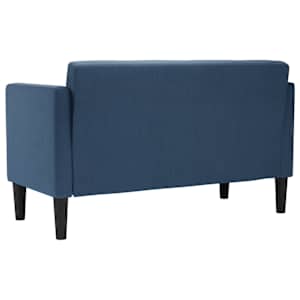 Loveseat Sofa modrá 111 cm textil - obrázek 5