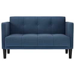 vidaXL Zweisitzer-Sofa Blau 111 cm Stoff