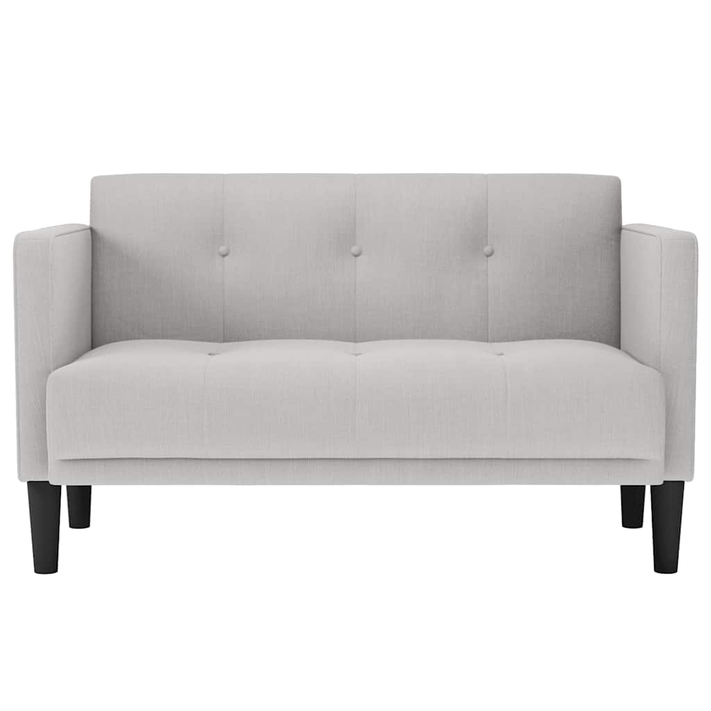vidaXL Loveseat bank wolkengrijs 111 cm stof