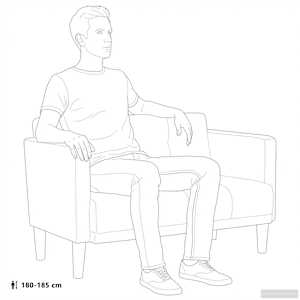 Loveseat Sofa tmavě šedá 111 cm samet - obrázek 9