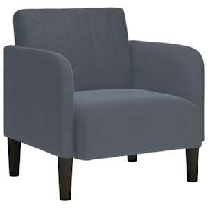 vidaXL k&auml;etugedega diivanitool, tumehall, 54 cm, samet