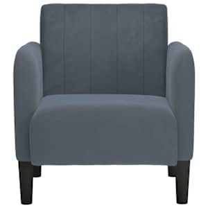 vidaXL Sofa Chair with Armrests Dark Grey 54 cm Velvet