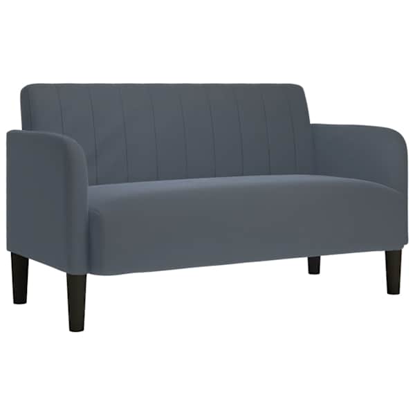 vidaXL kahekohaline diivan, tumehall, 109 cm, samet