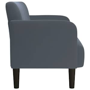 Loveseat Sofa Tmavě šedá 109 cm samet - obrázek 4