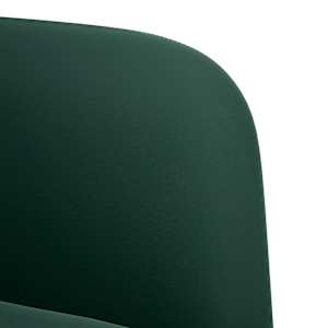 Loveseat Sofa Tmavě zelená 109 cm samet - obrázek 6