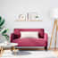  vidaXL bordó bársony loveseat kanapé 109 cm termék 2. képe