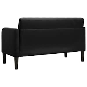 Loveseat Sofa Černý 109 cm samet - obrázek 5