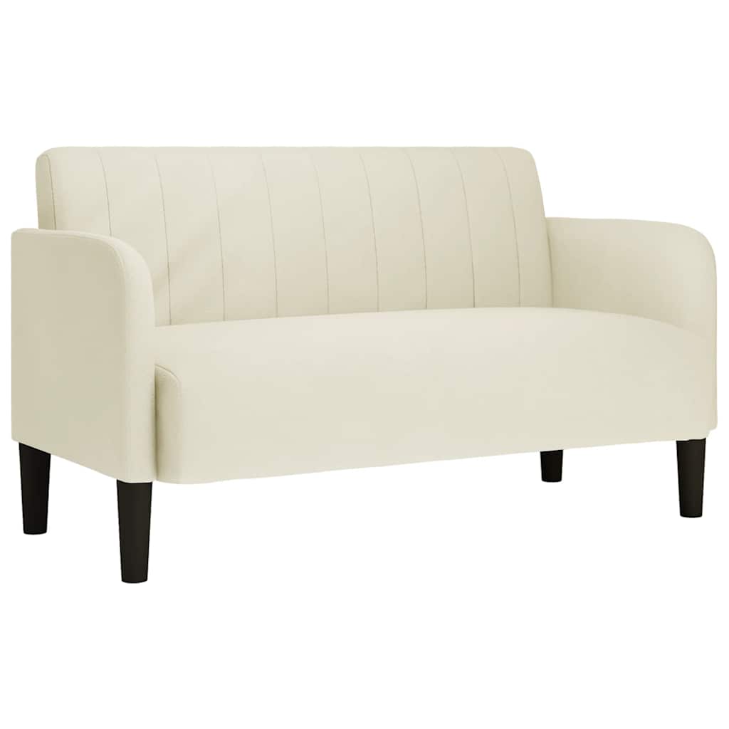 vidaXL Loveseat Sofa krémová 109 cm samet