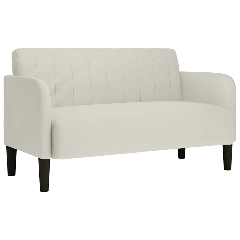 vidaXL Loveseat Sofa krémová 109 cm samet