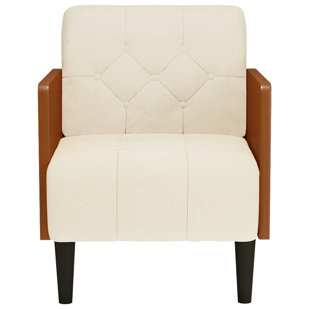 Thumbnail - vidaXL Sessel mit Armlehnen 55 cm Leinen