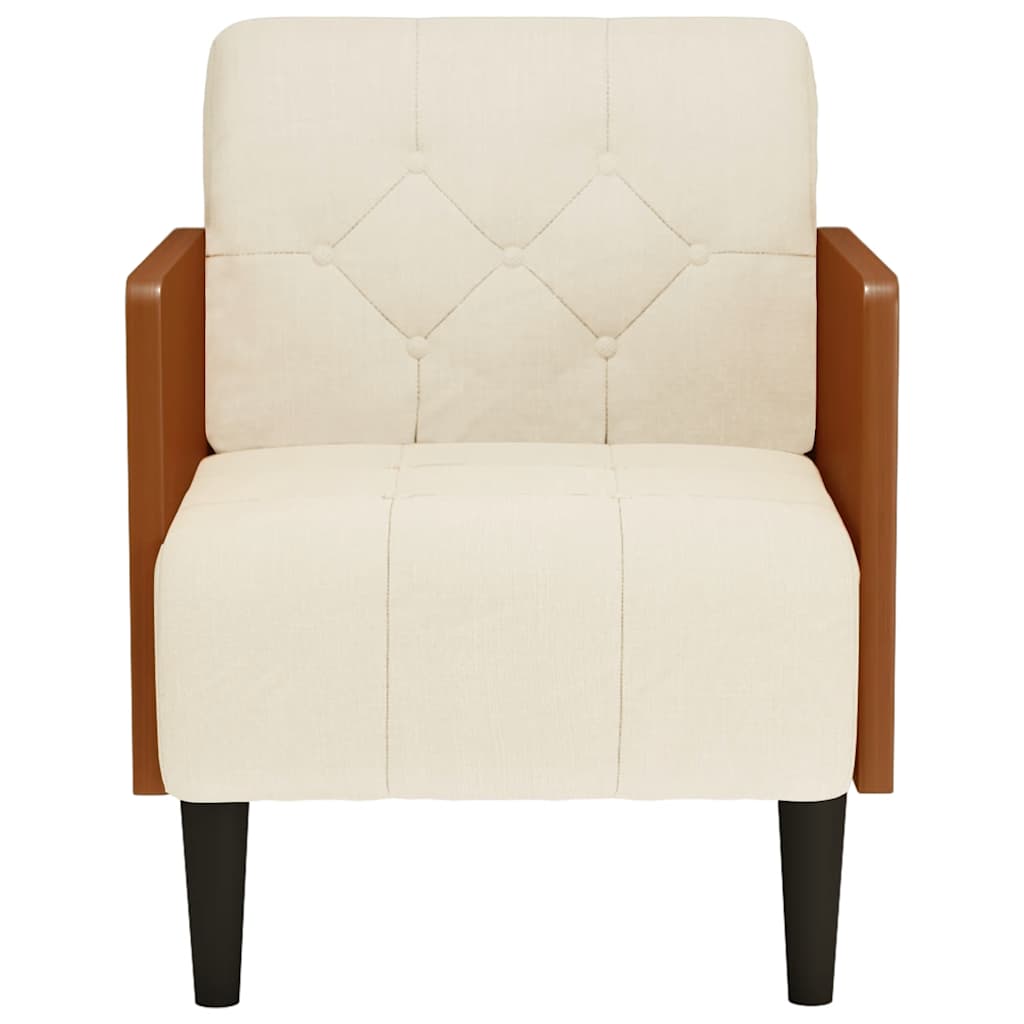 Thumbnail - vidaXL Sessel mit Armlehnen 55 cm Leinen