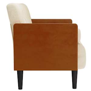 Pohovka Loveseat s podhlavníkem, 110 cm, lněná - obrázek 4