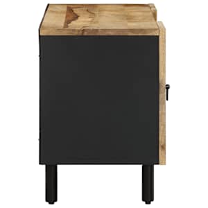 TV skříňka černá 105 x 33,5 x 46 cm masivní hrubý mangovník - obrázek 4