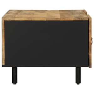 Konferenční stolek černý 100x54x40 cm masivní hrubý mangovník - obrázek 4