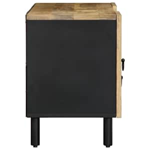 TV skříňka černá 105 x 33,5 x 46 cm masivní hrubý mangovník - obrázek 4
