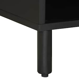 TV skříňka černá 80 x 33,5 x 46 cm masivní hrubý mangovník - obrázek 9