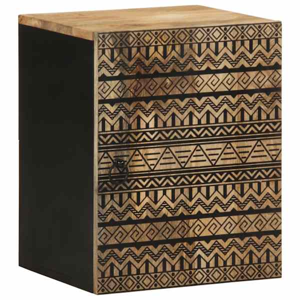 vidaXL Vannitoa rippkapp must 38x33,5x48 cm t&auml;ispuidust mango