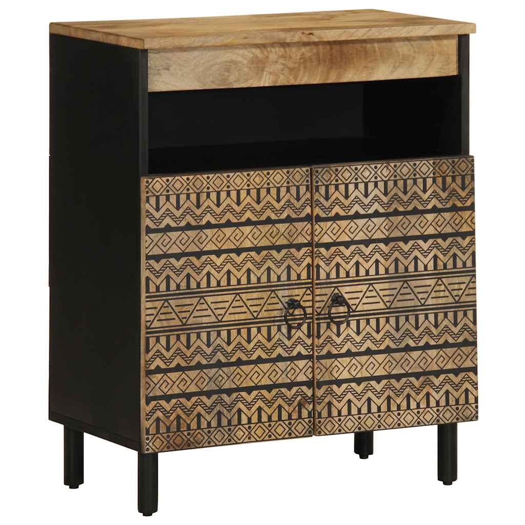 Sideboard 60×33,5×75 cm Raues Mangoholz