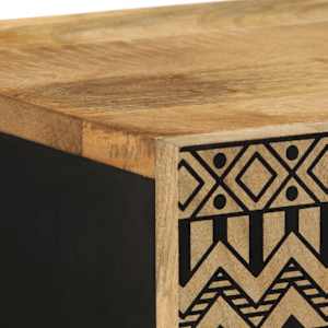 Skříň highboard 40x33,5x110 cm masivní hrubé mangovníkové dřevo - obrázek 7