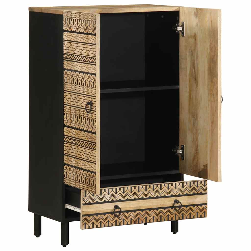 Thumbnail - vidaXL Highboard 60x33,5x110 cm Raues Mangoholz