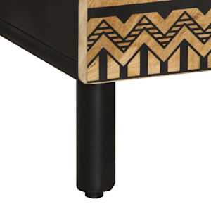 Skříň highboard 60x33,5x100 cm masivní hrubé mangovníkové dřevo - obrázek 9