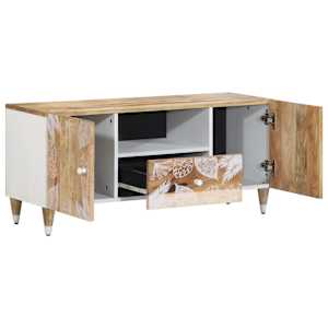 TV skříňka 105x33,5x46 cm masivní mangovníkové dřevo - obrázek 3