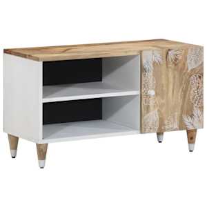TV skříňka 80 x 31,5 x 46 cm masivní mangovníkové dřevo - obrázek 1