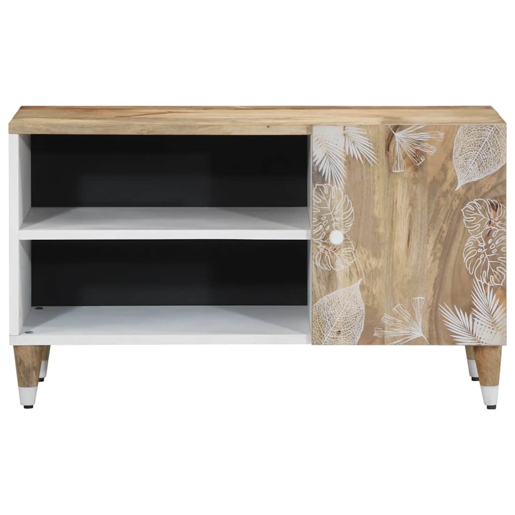 vidaXL Tv-meubel 80x31,5x46 cm massief mangohout afbeelding