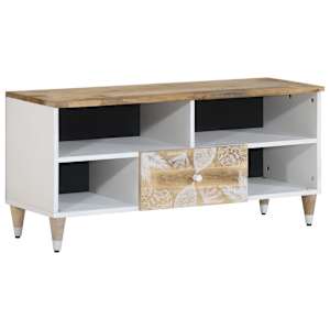 TV skříňka 100x33,5x46 cm masivní mangovníkové dřevo - obrázek 1