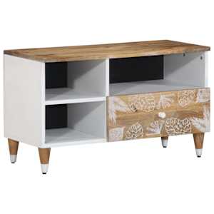 TV skříňka 80x33,5x46 cm masivní mangovníkové dřevo - obrázek 1