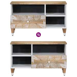 TV skříňka 80x33,5x46 cm masivní mangovníkové dřevo - obrázek 6