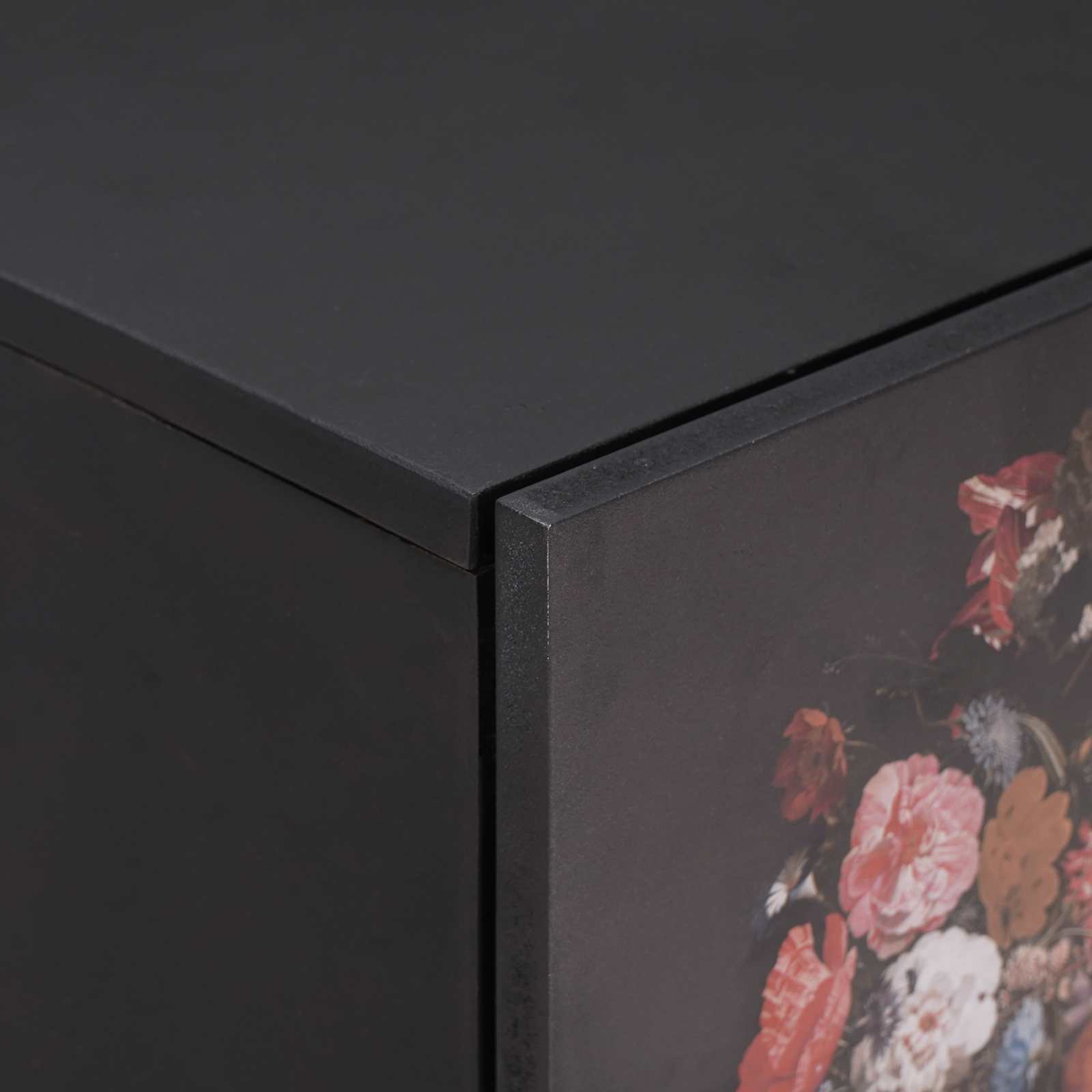 Yöpöytä ovella Musta 40 x 33 x 46 cm Kiinteä mango puu - Image 6