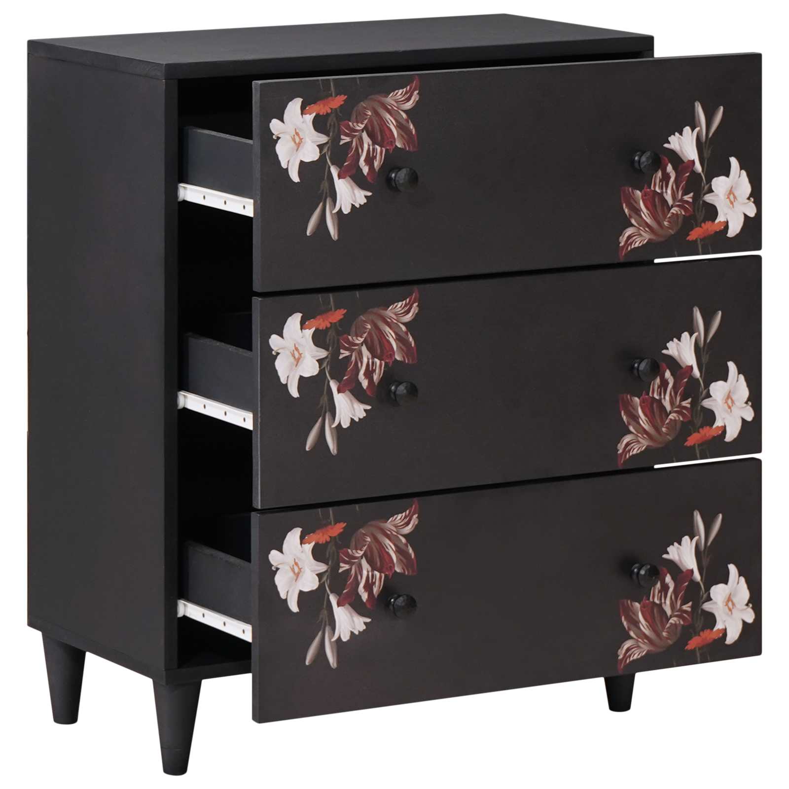 vidaXL Opslagkasten Multikleur 60 x 33,5 x 75 cm Massief Mango Hout