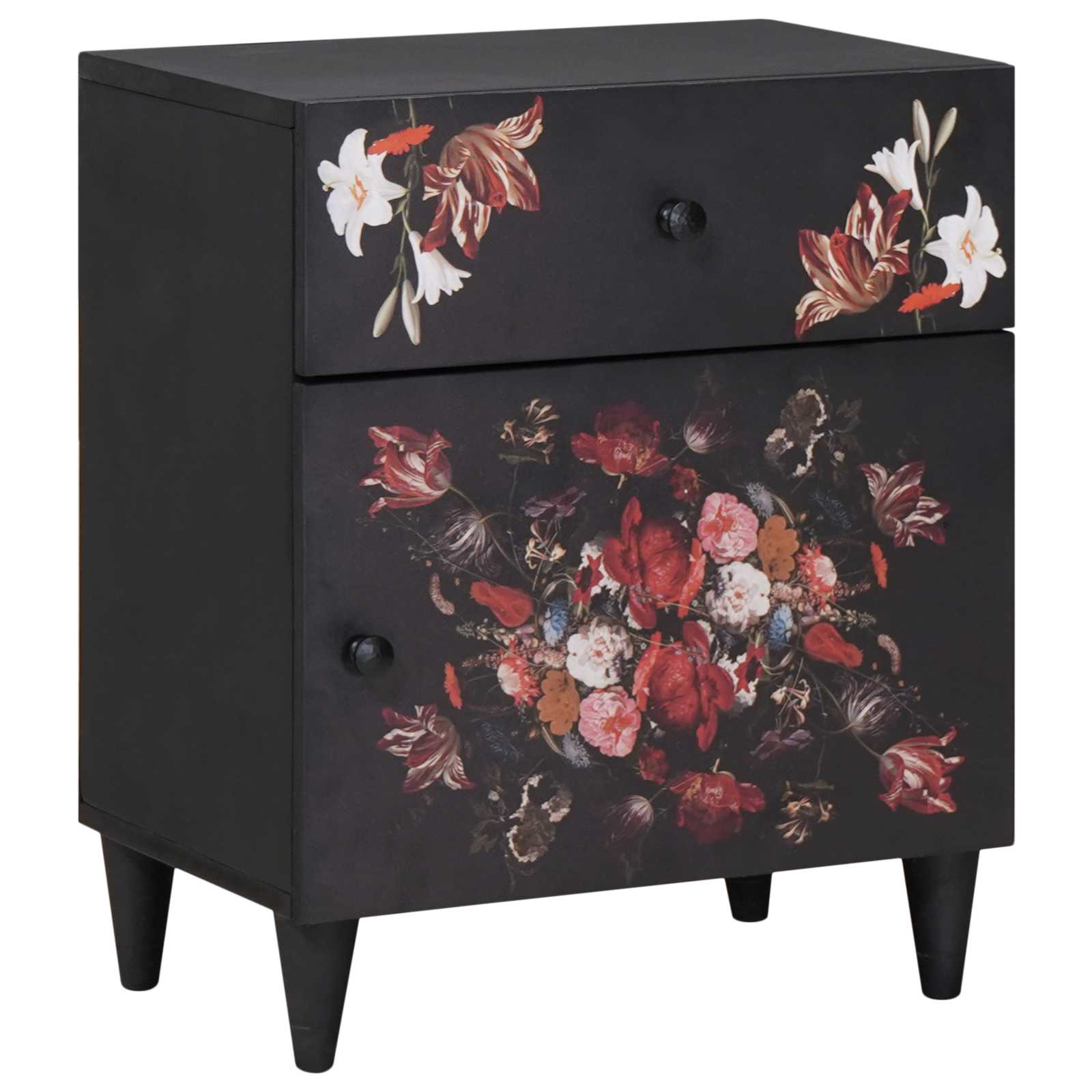 vidaXL Noptieră Multicolour 50 x 33 x 60 cm Lemn de mango solid