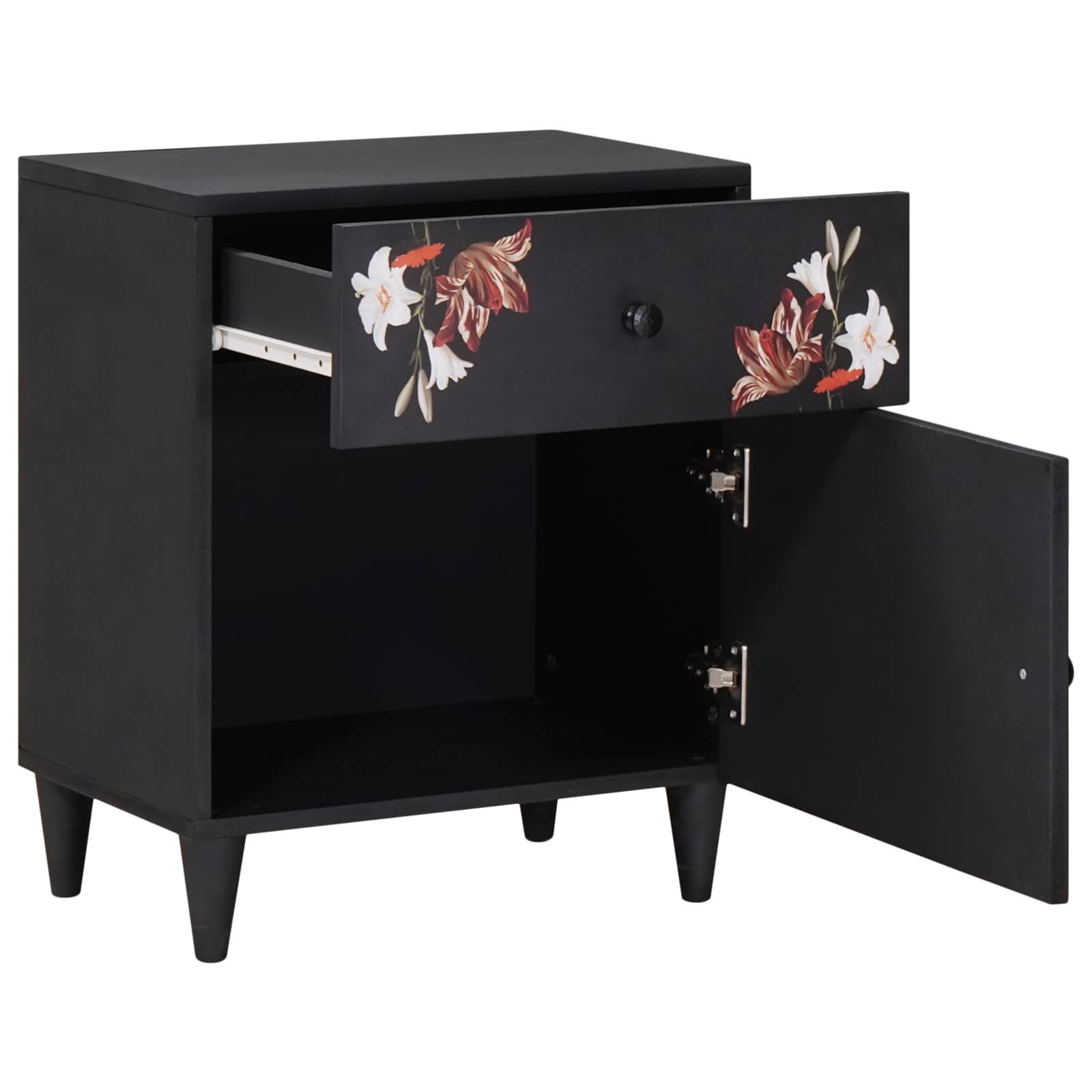 vidaXL Nachtkastje Multikleur 50 x 33 x 60 cm Massief Mango Hout