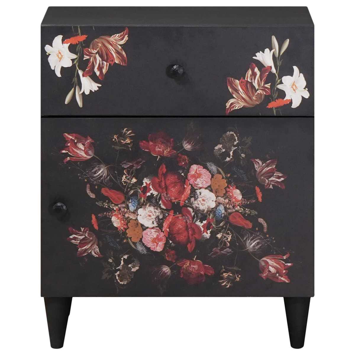Sengebord Flerfarvet 50 x 33 x 60 cm Massivt mangotræ - Billede 3