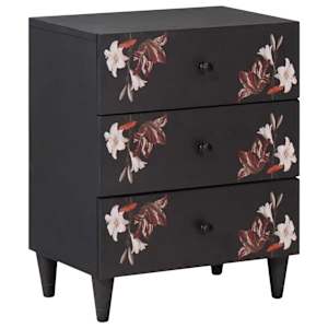 Nočna omarica večbarvno 50 x 33 x 60 cm Masiven les manga