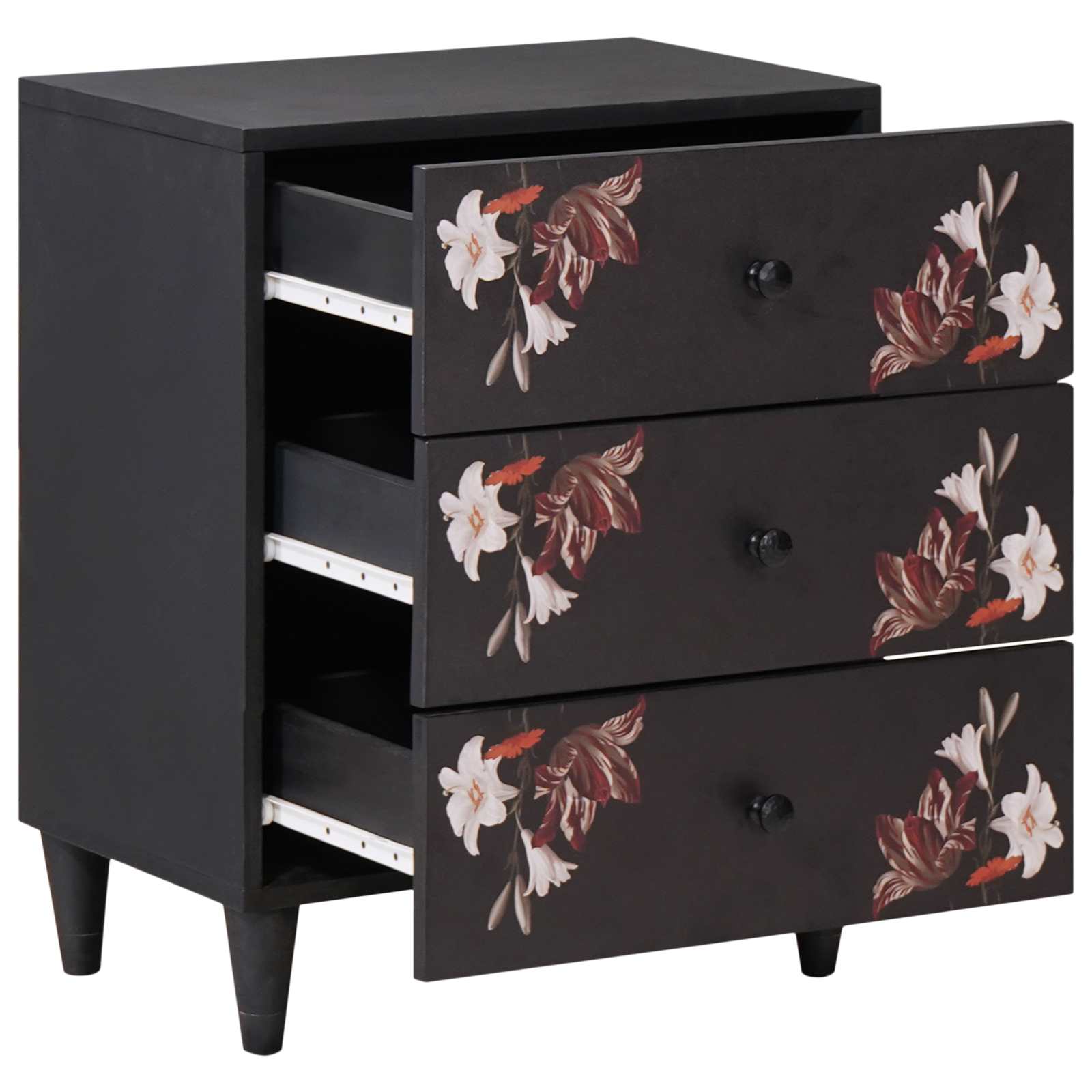 vidaXL Nachtkastje Multikleur 50 x 33 x 60 cm Massief Mango Hout