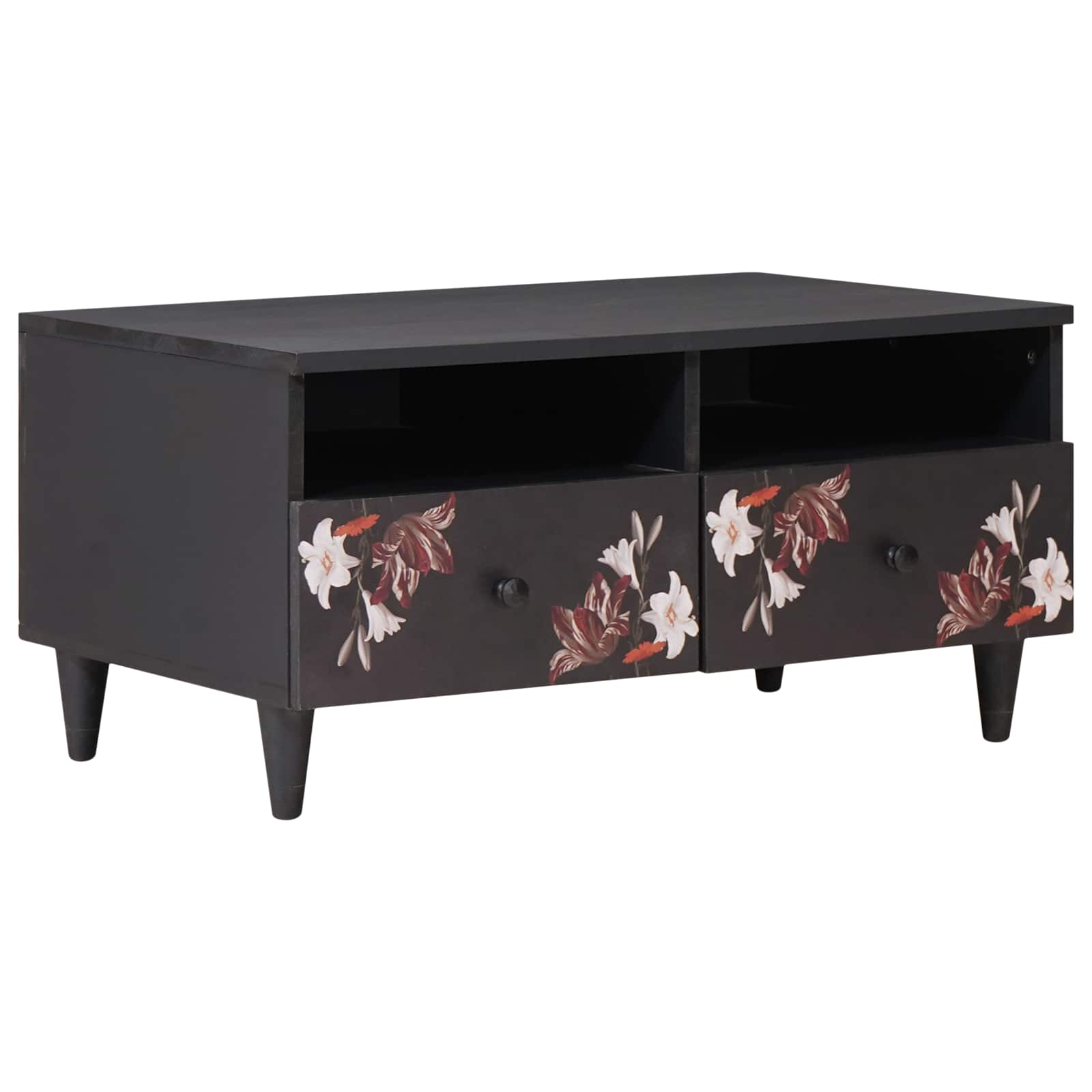 vidaXL Masă de cafea Multicolour 80 x 54 x 40 cm Lemn de mango solid