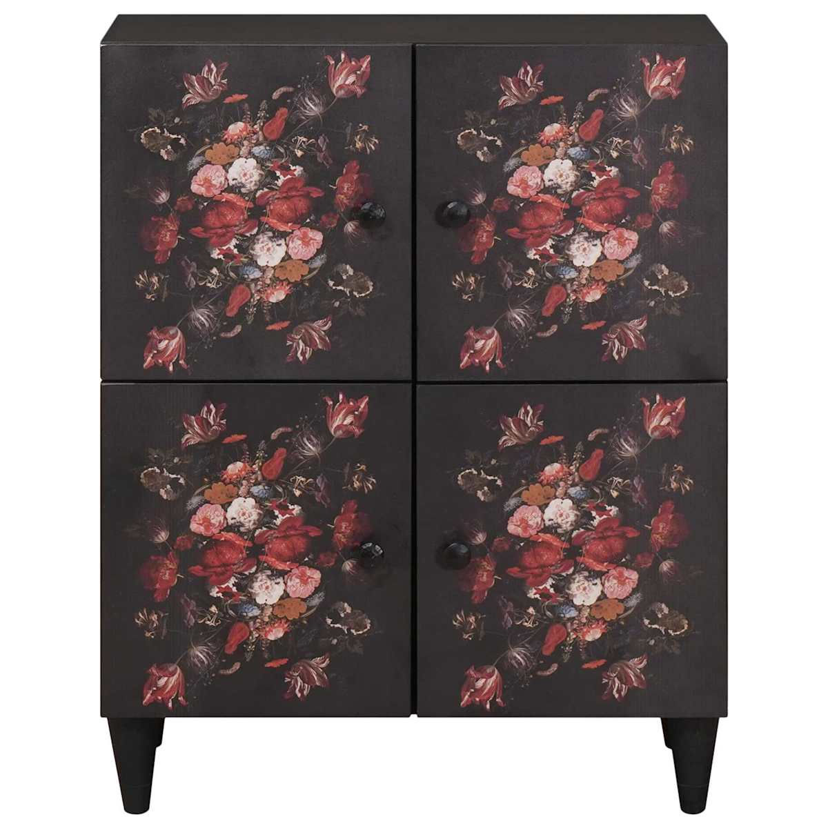 Opbevaringsskabe Flerfarvet 60 x 33,5 x 75 cm Massivt mangotræ - Billede 3