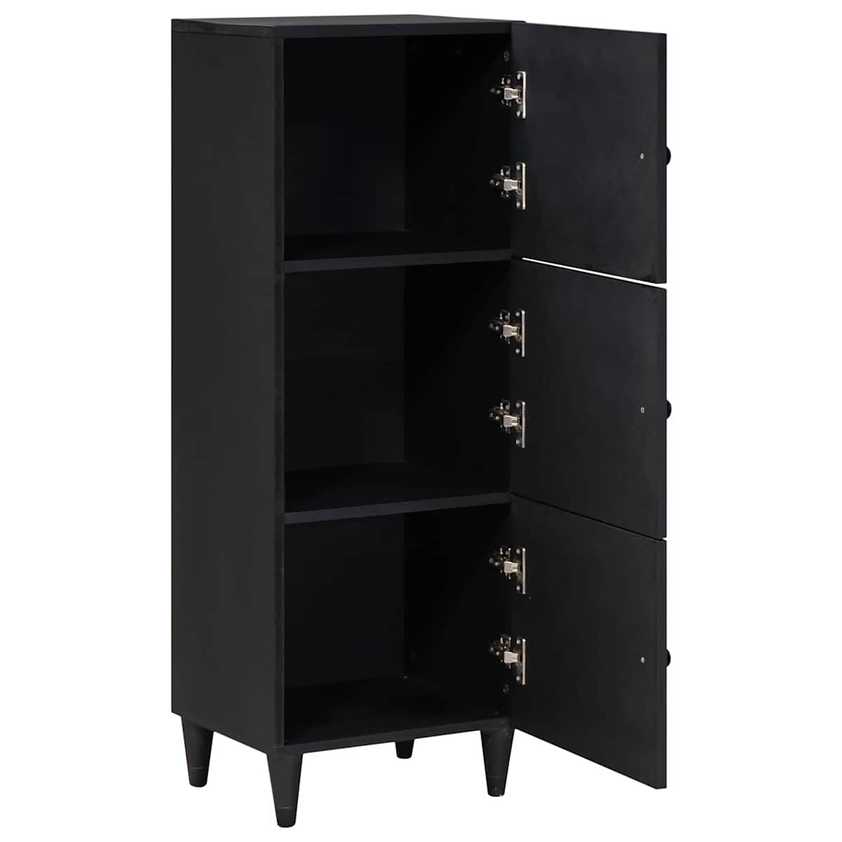 Opbevaringsskabe Flerfarvet 40 x 33,5 x 110 cm Massivt mangotræ - Billede 2