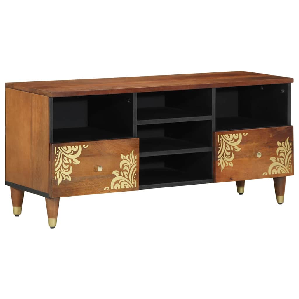 TV Skab 100x33x46 cm Solid Mango Træ