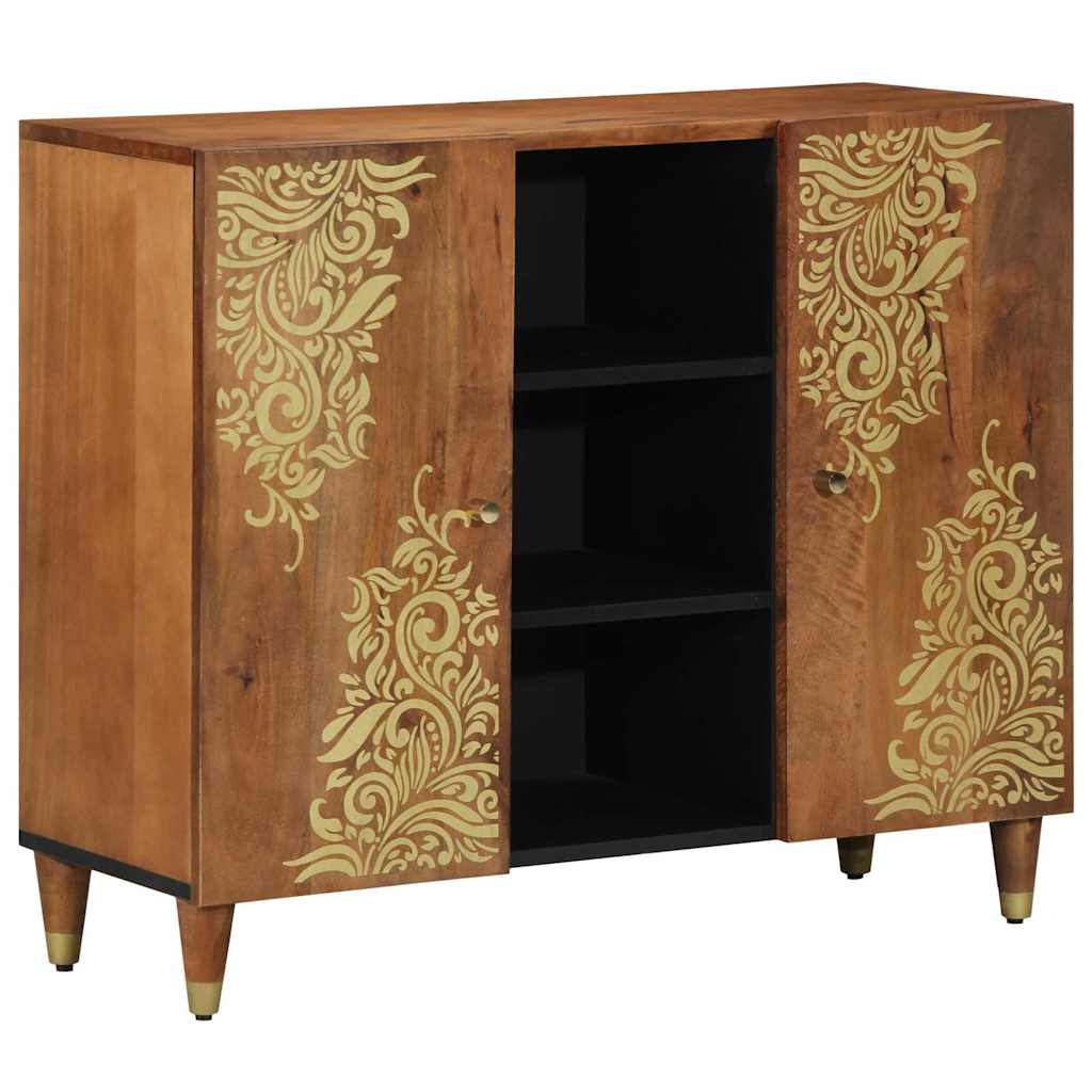 Sideboard 90x33x75 cm Massiv Træ Mango