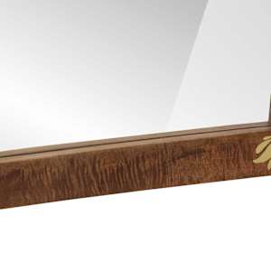 Koupelnové zrcadlo se zrcadlem Medová hnědá 70 x 50 x 2,5 cm - obrázek 5