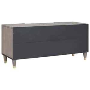 Televizní skříň Šedá 105 x 33 x 46 cm Masivní mangové dřevo - obrázek 5