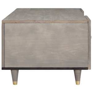 Konferenční stolek Šedá 100 x 54 x 40 cm Masivní mangové dřevo - obrázek 4
