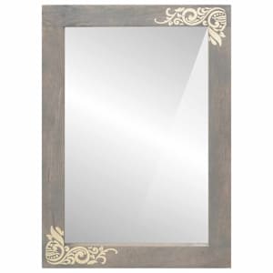 Koupelnové zrcadlo se zrcadlem Šedá 70 x 50 x 2,5 cm - obrázek 2
