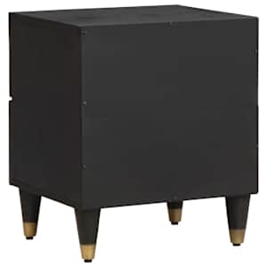 Noční skříňka 2 pcs Černá 40 x 33 x 46 cm Masivní mangové dřevo - obrázek 6